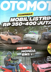 Image of Otomotif: Komparasi Mobil Listrik RP 350-400 Jutaan
