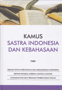 Kamus Sastra Indonesia dan Kebahasaan