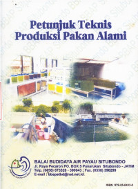 Petunjuk Teknis Produksi Pakan Alami