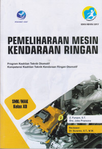 Pemeliharaan Mesin Kendaraan Ringan untuk SMK/MAK Kls XII