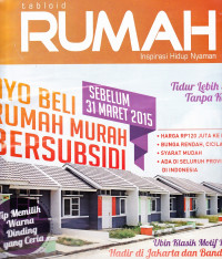 Rumah : Ayo Beli Rumah Murah Bersubsidi