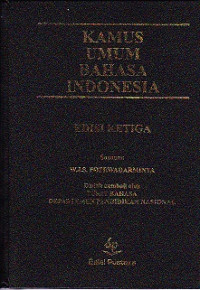 Kamus Umum Bahasa Indonesia Edisi Ke3