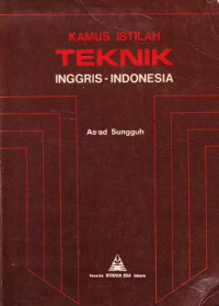 Kamus Istilah Teknik, Inggris - Indonesia