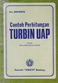 Contoh Perhitungan Turbin uap
