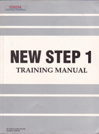 Toyota: New Step 1 Traning Manual